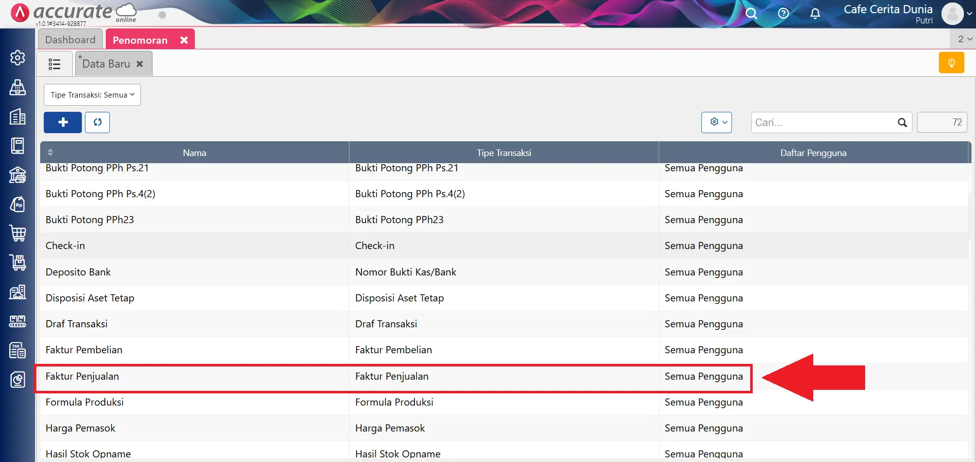 membuat penomoran bulan romawi